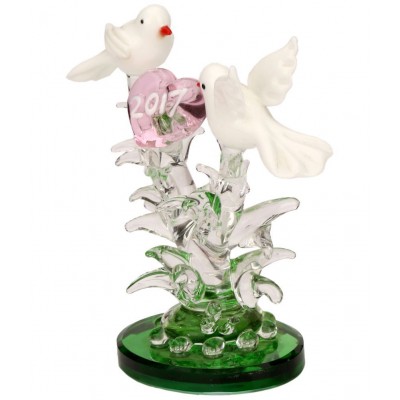 Somil White Glass Figurines 10 - Pack of 1