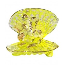 Somil Yellow Glass Handicraft Showpiece - Pack of 1