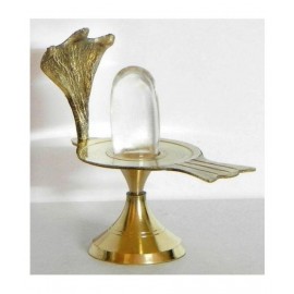 Sphatik Linga on Brass Stand