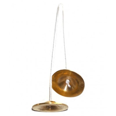 Spherulemuster Handmade Bhajan Kirtan (Jhanjh) Manjeera (3.2 inches)-Brass material
