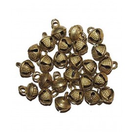 Spherulemuster Handmade Dance Ghungroo -50 pieces Brass Beads- Kathak Bharatnatyam Size: 2.0cm