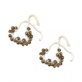 Spherulemuster Handmade Dance Ghungroo (20+20) Brass Beads- Kathak Bharatnatyam (2.0cm)