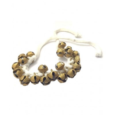 Spherulemuster Handmade Dance Ghungroo (20+20) Brass Beads- Kathak Bharatnatyam (2.0cm)