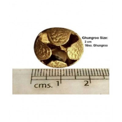 Spherulemuster Handmade Dance Ghungroo (20+20) Brass Beads- Kathak Bharatnatyam (2.0cm)