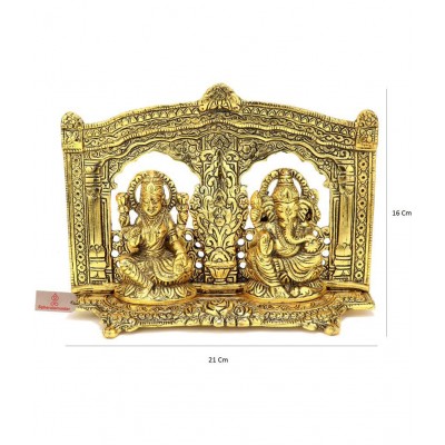 Spherulemuster Laxmi Ganesh Aluminium Idol