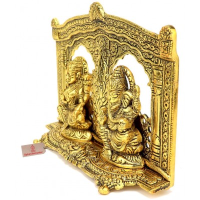 Spherulemuster Laxmi Ganesh Aluminium Idol
