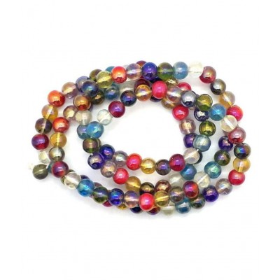 Spherulemuster Multi Colour Crystal Mala for Neck Wearing and Jap