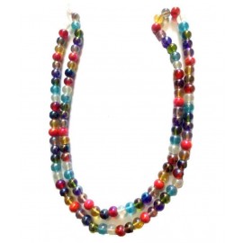 Spherulemuster Multi Colour Crystal Mala for Neck Wearing and Jap