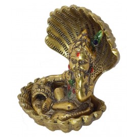 Spherulemuster Seep Ladoo Gopal cover shesnag for pooja and decorative showcase