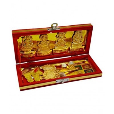 Spherulemuster Shri Dhan Varsha Laxmi Kuber Bhandari Yantra with Chandan Tika