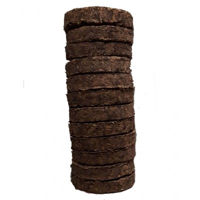 Spherulemuster Special Cow Dunk Cakes for Pooja Havan Yagyari Agnihotra Holi and any Religious Purpose Round Shape Set of 14
