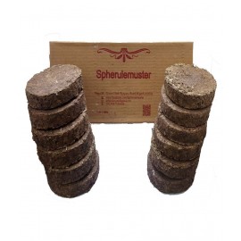 Spherulemuster Special Cow Dunk Cakes for Pooja Havan Yagyari Agnihotra Holi and any Religious Purpose Round Shape Set of 14