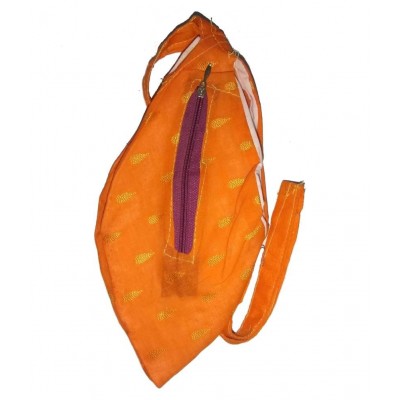Spherulemuster Tulsi Jap Mala (108+1) Beads with cotton Gomukhi Bag (Hare Ram Printed) with double Kanthi Mala
