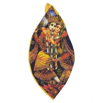 Spherulemuster Tulsi Mala (8mm) Beads with Gomukhi Jholi (Digital Print) and Ashtgandh Chandan Tika