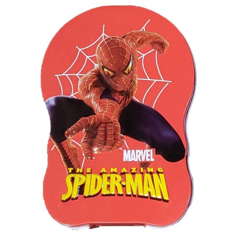 Spiderman Printed Metal Piggy Bank | Coin Box Money Box for Kids with Lock & key | Perfect gift for Birthday return gifts