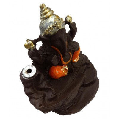 Spreading Smiles Buddha Smoke Fountain Resin Ganesha Idol 8 x 8 cms Pack of 1