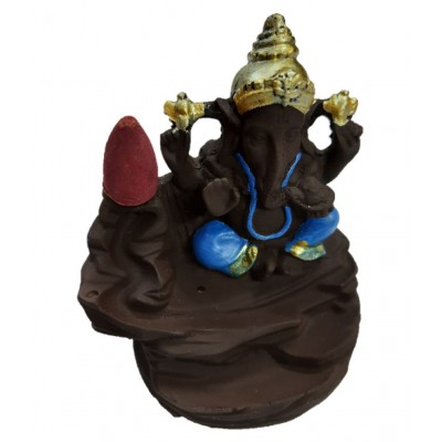 Spreading Smiles Buddha Smoke Fountain Resin Ganesha Idol 8 x 8 cms Pack of 1