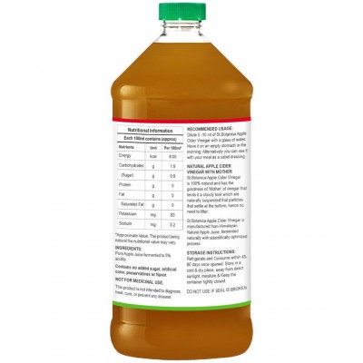 St.Botanica Apple Cider Vinegar with mother vinegar - 500ml
