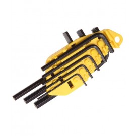 Stanley - Fastening Tools - (69-253-22) Allen Key Set - 10 Pieces (Hex Key Set) - Metric, Short Arm