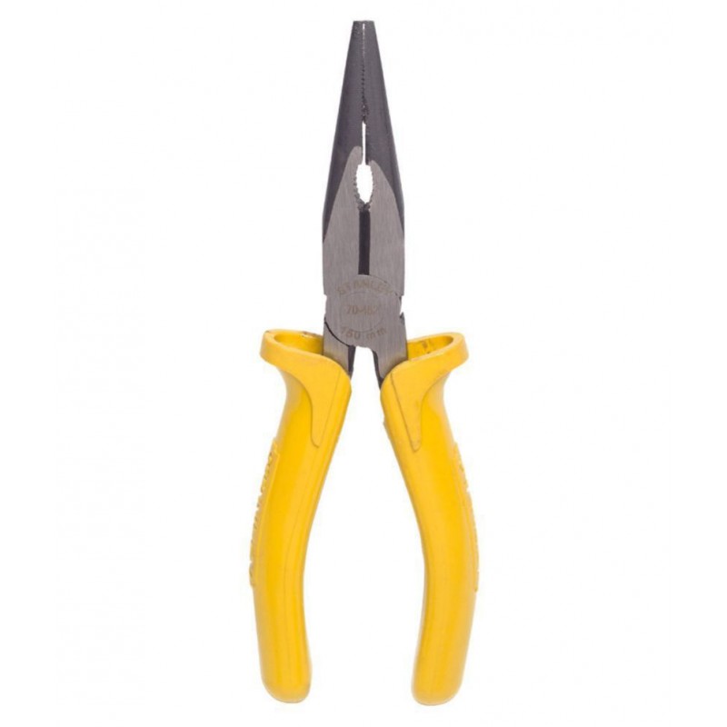 Stanley 70-462 Long Nose Plier with 6 inch Single Color Sleeve, Yellow and Black