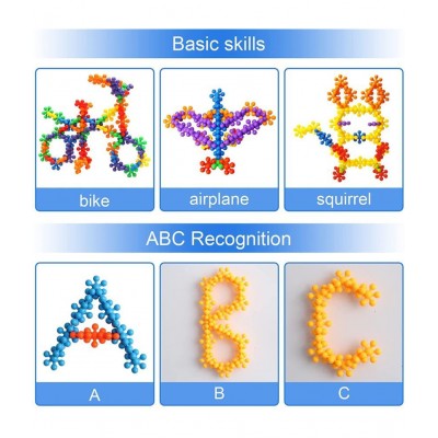 Star Links, Multicoloured Interlocking Learning Educational Blocks, Improves Creativity and Construction Blocks for Kids, 6 Months & Above, Preschool Toys 100 PCS