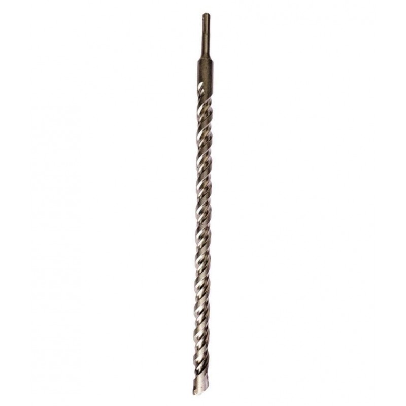 Steel (20 x 450mm) Cross Tip Plus Hammer Drill Bit (Silver)