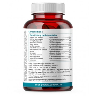 Stemkof Herbal Tea Tablets: Tea for Cold and Cough/ Tea for Cold/ Best Herbal Tea Supplements/ Immunity Tea/ Cough Tea/ Immunity Booster/ Herbal Kadha/ Kwath (30 Tablets) Stemkof Herbal Tea Tablets: Tea for Cold and Cough/ Tea for Cold/ Best Herbal Tea Supplements/ Immunity Tea/ Cough Tea/ Immunity Booster/ Herbal Kadha/ Kwath (30 Tablets)