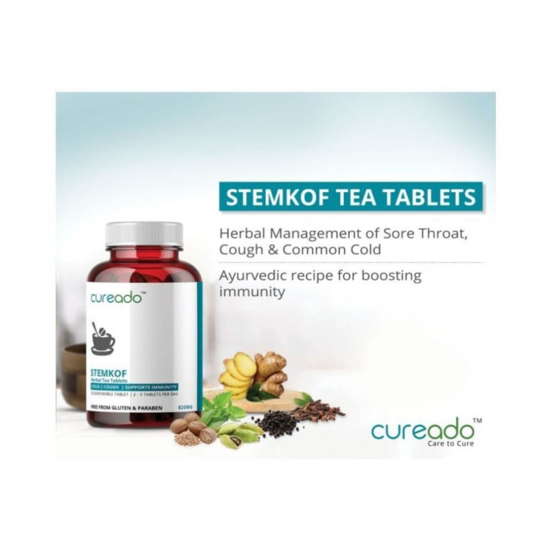 Stemkof Herbal Tea Tablets: Tea for Cold and Cough/ Tea for Cold/ Best Herbal Tea Supplements/ Immunity Tea/ Cough Tea/ Immunity Booster/ Herbal Kadha/ Kwath (30 Tablets) Stemkof Herbal Tea Tablets: Tea for Cold and Cough/ Tea for Cold/ Best Herbal Tea Supplements/ Immunity Tea/ Cough Tea/ Immunity Booster/ Herbal Kadha/ Kwath (30 Tablets)