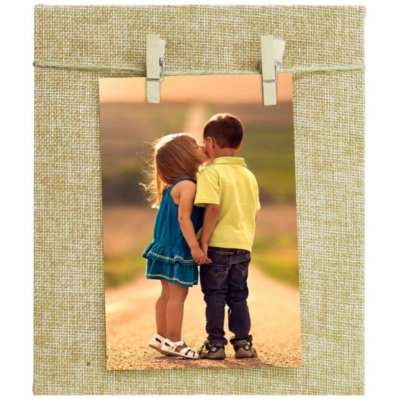 Story@Home Wood Wall Hanging Brown Single Photo Frame - Pack of 1