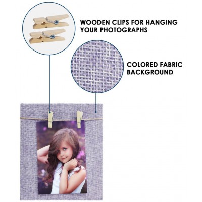 Story@Home Wood Wall Hanging Purple Single Photo Frame - Pack of 1