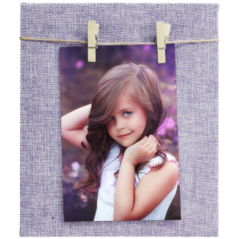 Story@Home Wood Wall Hanging Purple Single Photo Frame - Pack of 1