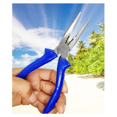 Sturdy Steel Long Nose Plier 6-inch (Blue)