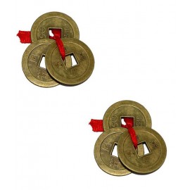 Subh Store Feng Shui 6 Chinese Coins For Wealth & Goodluck