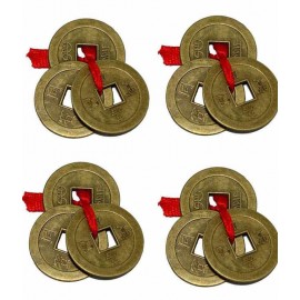 Subh Store Feng Shui Chinese Coins For Wealth & Good Luck 12 Pcs Set