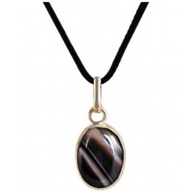 Sulemani Hakik Aqeeq Black Akik Kala Haqiq Panchdhatu Pendant Locket with Lab Certificate Silver Chalcedony Stone Pendant