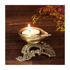 Susajjit Decor Brass Table Diya - Pack of 1