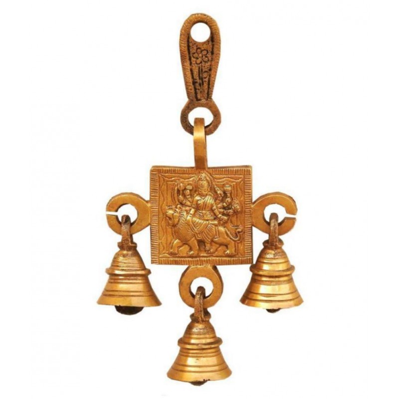 Susajjit Decor Durga Brass Idol ( Size-17Cm)