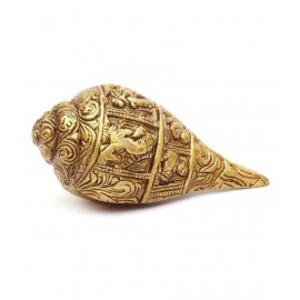 Susajjit Decor Yellow Brass Handicraft Showpiece - Pack of 1