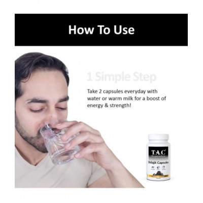TAC - The Ayurveda Co. 100% Natural Shilajit Capsules helps to Increase Stamina, Immunity Booster With Musli and Ashwagandha For Men and Women - 60 Capsules TAC - The Ayurveda Co. 100% Natural Shilajit Capsules helps to Increase Stamina, Immunity Booster With Musli and Ashwagandha For Men and Women - 60 Capsules