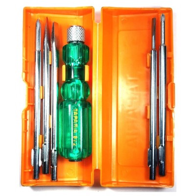 TAPARIA Set of 2 Hand Tool Combo (5in1 Screwdriver Kit(812)/Plier 210mm)