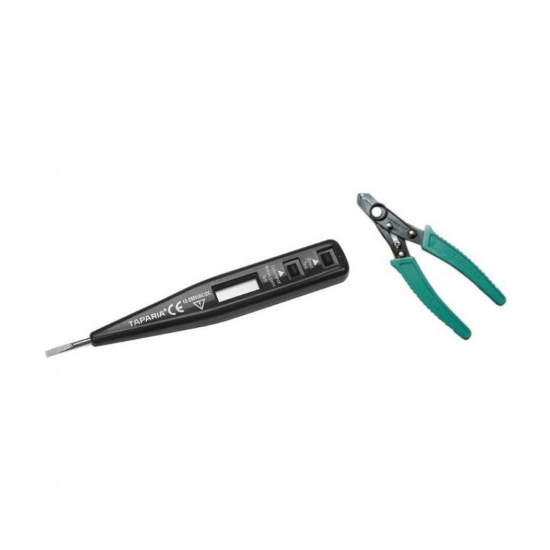 TAPARIA Set of 2 Hand Tool Combo (Wire Stripper & Cutter (WS06)/Digital Tester (MDT81)