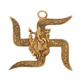 TEVATIYA Handcrafted Shri Ganesha Wall Hanging god idol for Home and Office