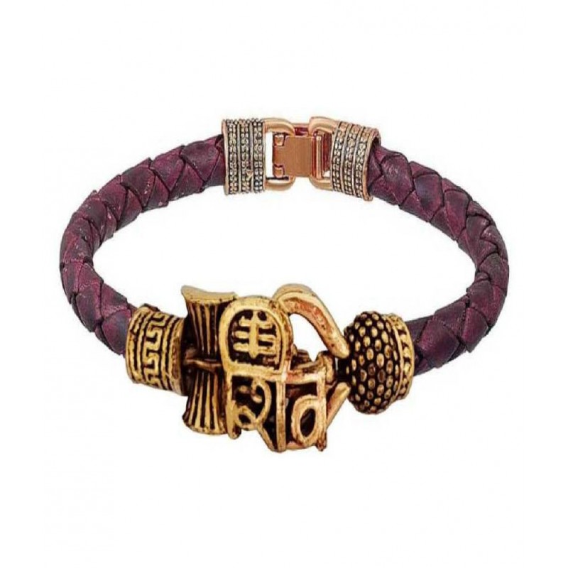 TEVATIYA LORD SHIVA AND TRIDENT DAMRU KADA BRACELET