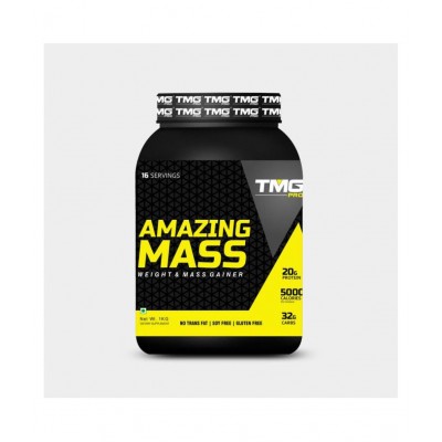 THE MUSCLE GUIDE AMAZI MASS (WEIGHT ,MASS GAINER, POWER & STRENGTH) 1 kg Weight Gainer Powder