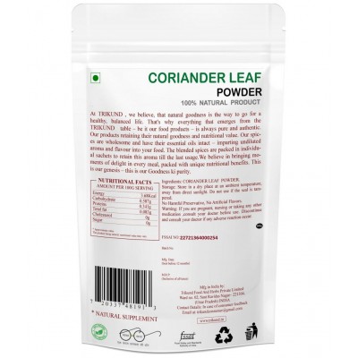 TRIKUND Coriander Leaf Powder 500 gm