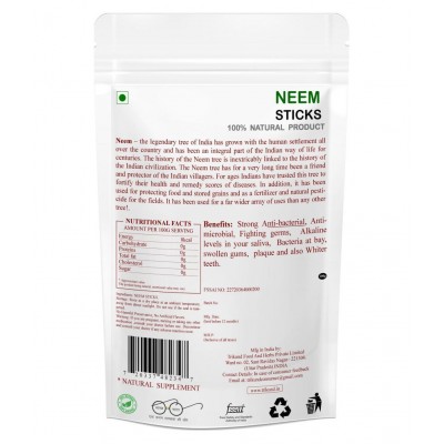 TRIKUND NEEM STICKS Raw Herbs 100 gm