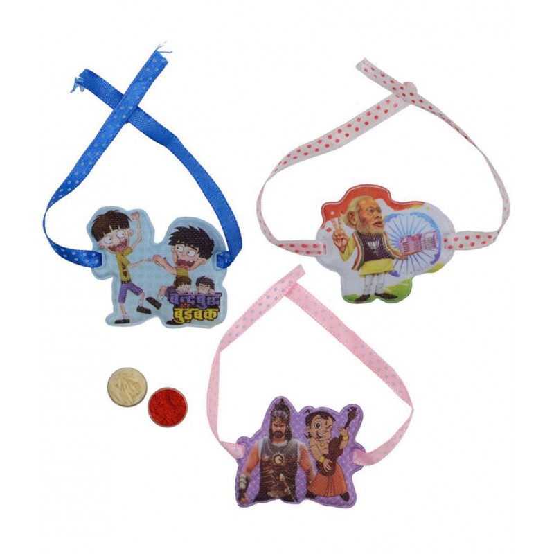 Taj Pearl PVC Rakhi Hampers Multicolour - Pack of 3