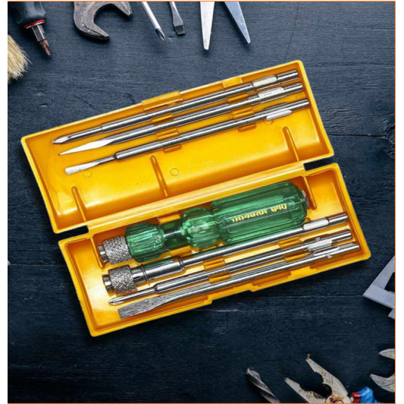 Taparia 840 Screw Driver Set with Neon Bulb