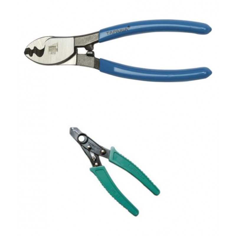 Taparia Set of 2 Hand Tool Combo (Cable Cutter 240mm (CCS 10)/Wire Stripper & Cutter 150mm(WS 06)