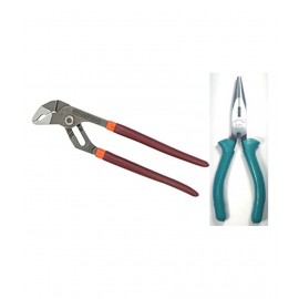 Taparia Set of 2 Hand Tool Combo (Water Pump Plier (1225) / Long Nose Plier (1420-6)